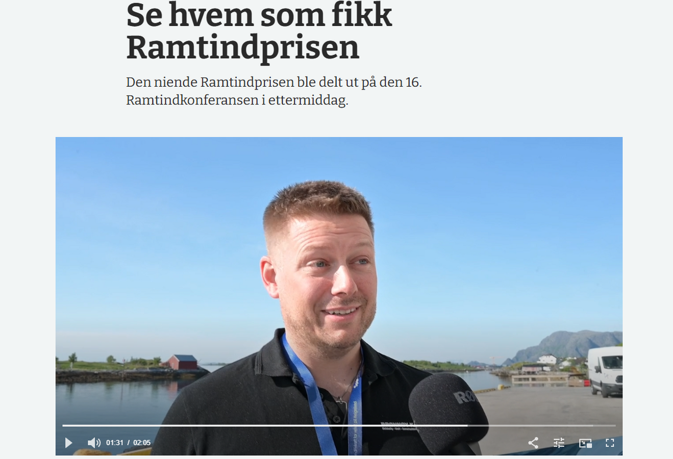 Ramtindprisen på Banett.no